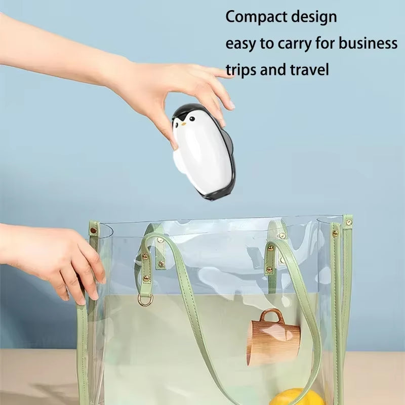 Penguin Lint Remover Reusable Portable Roller for Clothes Pet Hair Remover Washable Dust Removal Hairs Sticky Portable Gel Lint